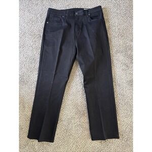 Aviator Jeans Women's Black Straight Leg Travel Pants Spandex Stretch Size 33
